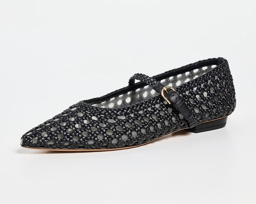Ulla Johnson – Woven Black Flats