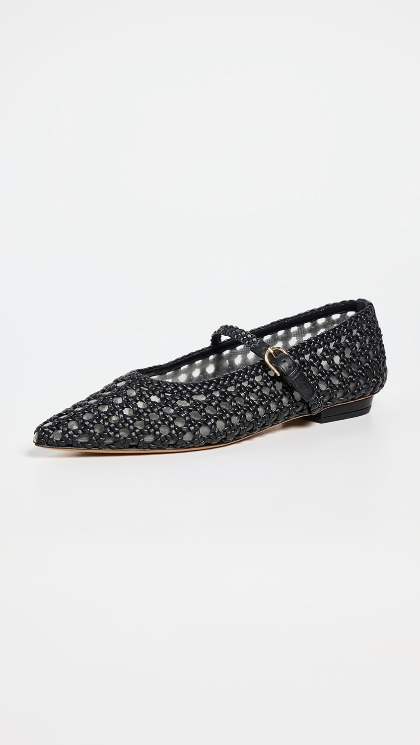 Ulla Johnson – Woven Black Flats