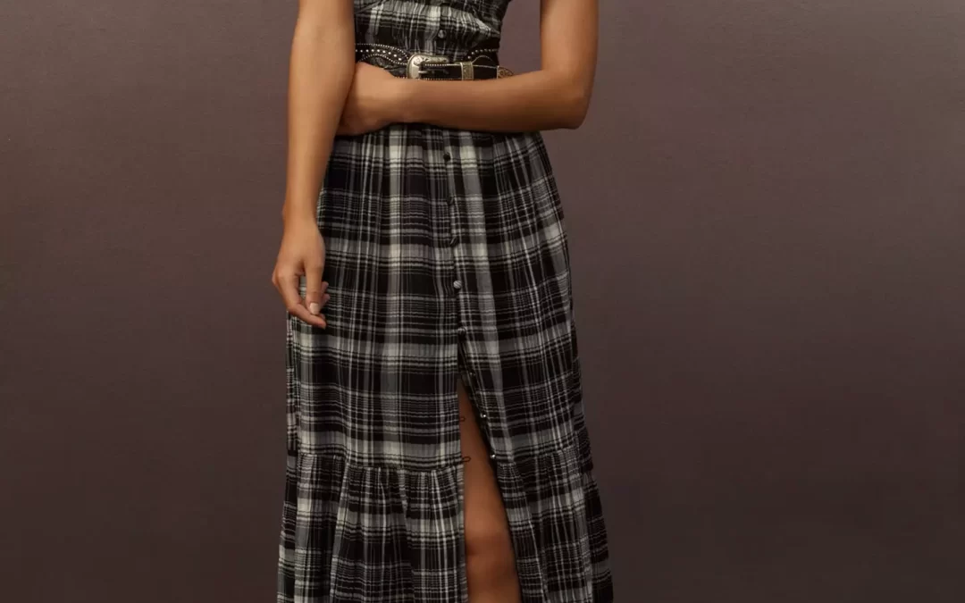 Anthropologie – The Peregrine Midi Dress: Plaid Edition