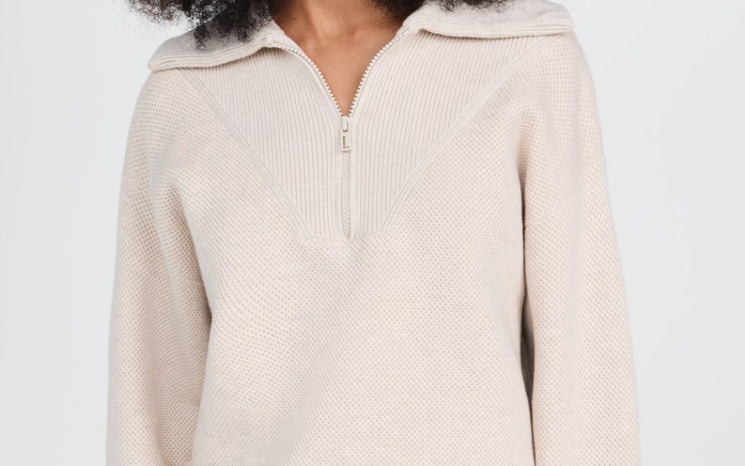 Lunya – Cozy Collared Quarter Zip Pullover