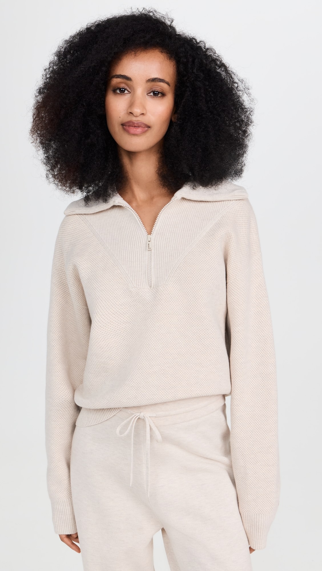 Lunya – Cozy Collared Quarter Zip Pullover