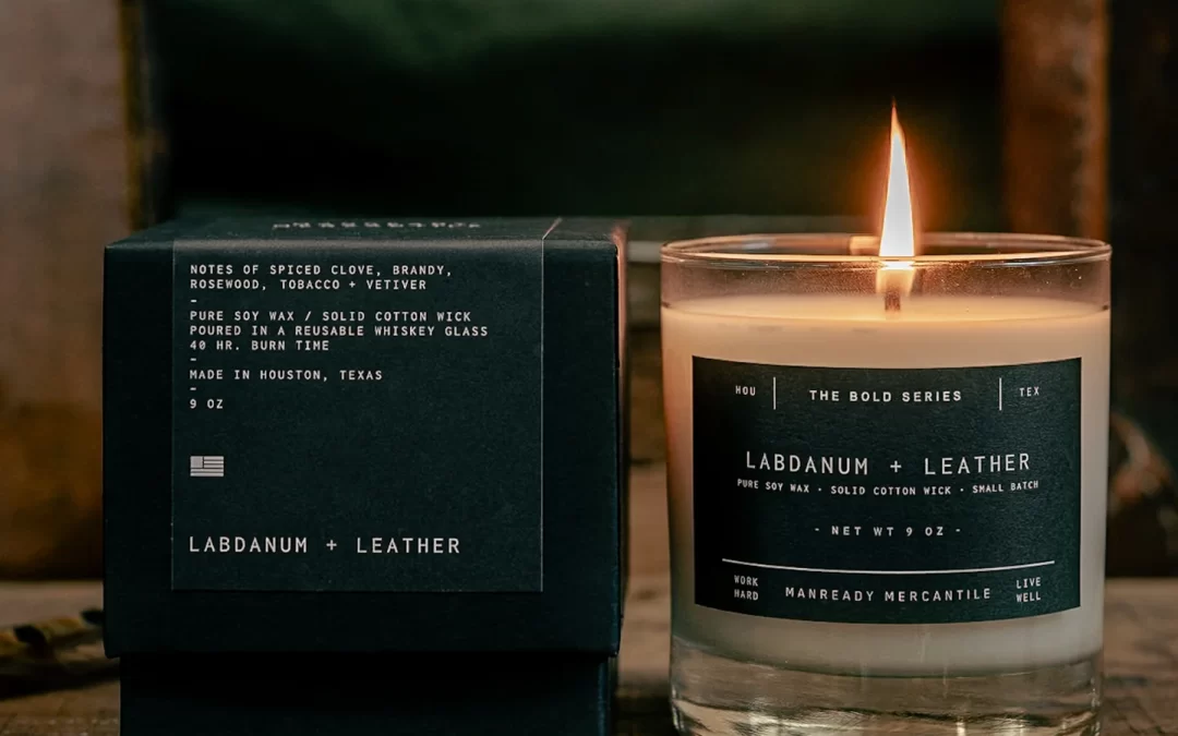 Manready Mercantile – Labdanum + Leather Soy Candle
