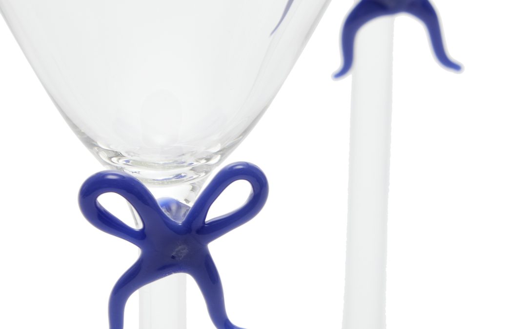 Moda Domus – Set-of-Two Handmade Martini Glasses