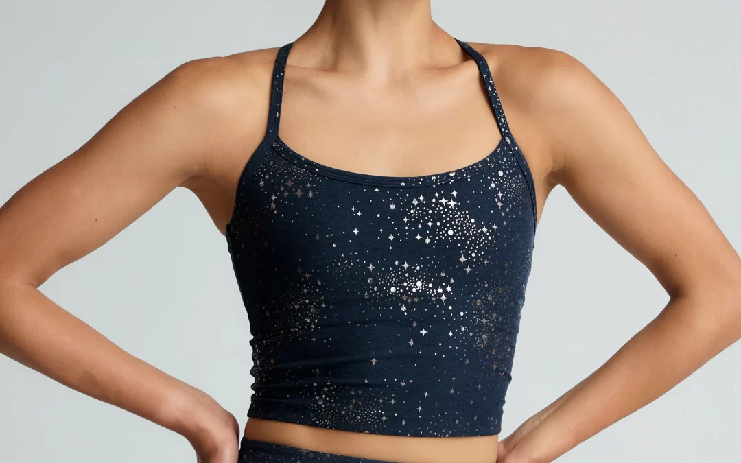 Beyond Yoga – Navy Lucky Stars Cropped Tank