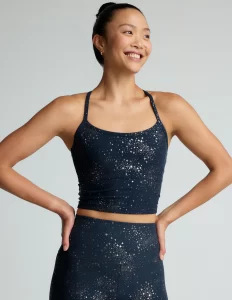 Beyond Yoga – Navy Lucky Stars Cropped Tank