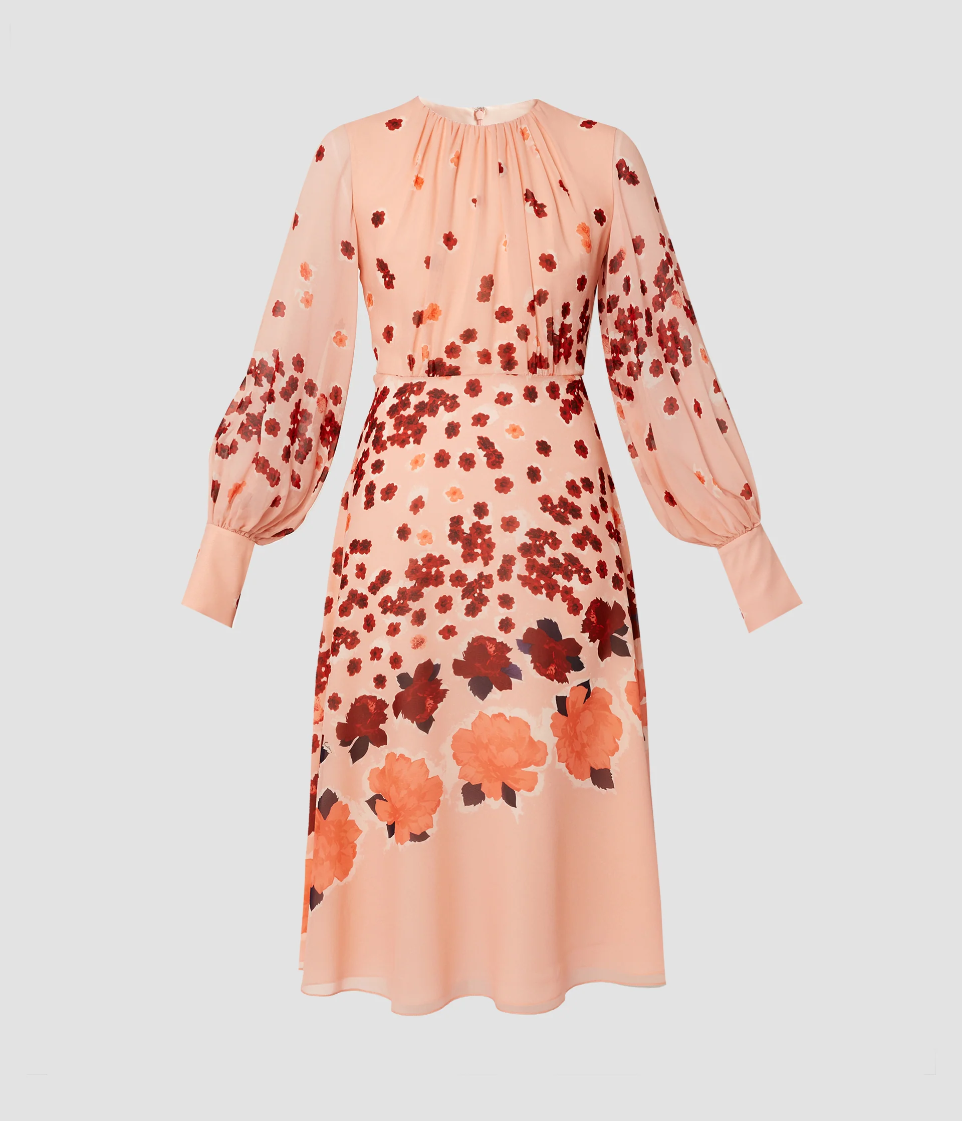 Erdem – Long Sleeve A-Line Midi Dress